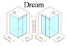 Душевая кабина Andora Dream P 1300х900 Clear