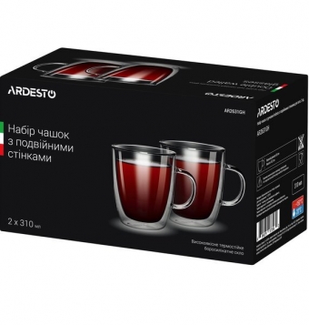 Ardesto Набор чашек Ardesto AR2631GH 310ml (2шт)