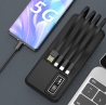 УМБ Power Bank Aspor A301 Fast Charge 20000mAh + cable 4in1 (5V/2.4A) black
