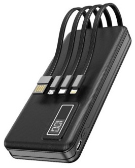 Aspor  A301 Fast Charge 20000mAh + cable 4in1 (5V/2.4A) black