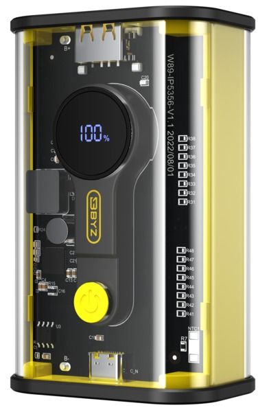 УМБ Power Bank BYZ W89 - 10000 mAh TYPE-C PD (Yellow)