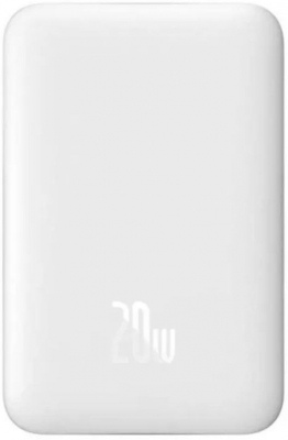 Baseus  Magnetic Mini Wireless Fast Charge Overseas Edition 20W 10000 mAh White (PPCX070002)