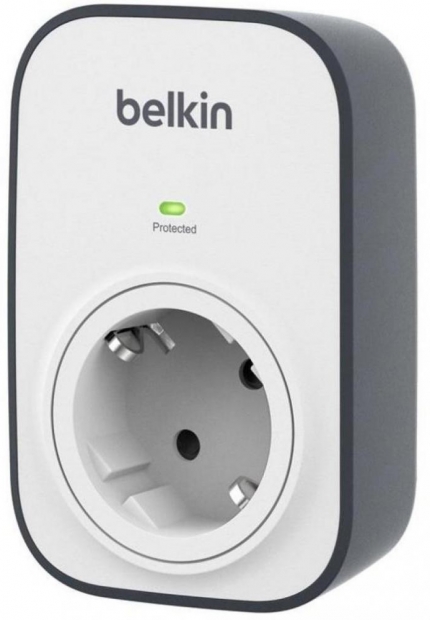 Сетевой фильтр Belkin 1хSchuko, white (BSV102vf)