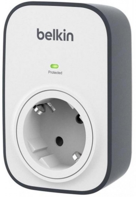 Belkin Сетевой фильтр Belkin 1хSchuko, white (BSV102vf)