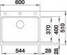 Кухонна мийка Blanco ETAGON 6 Антрацит 524539