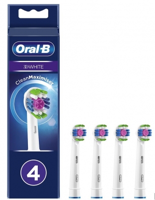 Braun Насадка для зубной щетки Braun ORAL-B 3D White EB18RB CleanMaximiser (4шт)