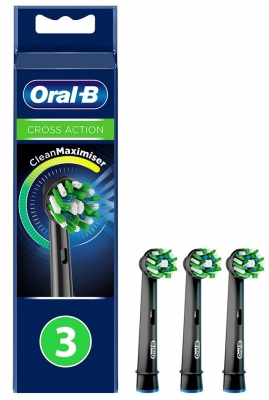 Braun Насадка для зубної щітки Braun ORAL-B Cross Action EB50BRB CleanMaximiser (3шт)