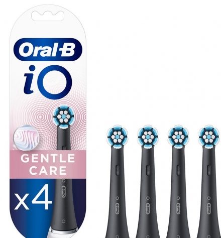 Насадка для зубной щетки Braun ORAL-B iO RB Gentle Care Black (4шт)