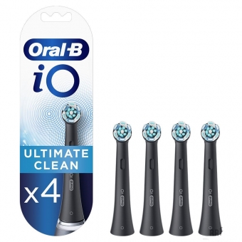 Braun Насадка для зубної щітки Braun ORAL-B iO RB Ultimate Clean Black (4шт)