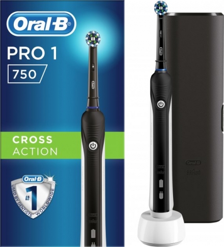 Зубна щітка Braun D 16.513.1UX Black ORAL-B Cross Action PRO 750 D16 Black