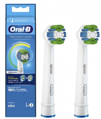 Braun Насадка для зубної щітки Braun ORAL-B Precision Clean EB20RB CleanMaximiser (2шт)