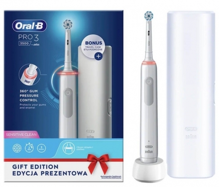 Зубная щетка Braun Oral-B PRO3 3500 D505.513.3X WT Gift Edition