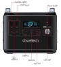 Зарядная станция Choetech 2000W (BS006)