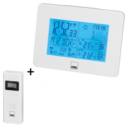 Термометр-гигрометр Clatronic WSU 7026 white