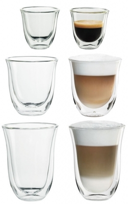 Delonghi Набор стаканов Delonghi DLSC302 MIX (60/190/220) (6шт)