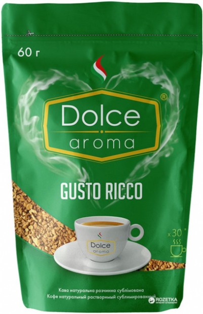 Кофе Dolce Aroma GUSTO RICCO 60g