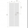 Душевые двери Eger 80х195 599-163-80(h)