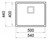 Мойка кухонная Elleci W-SQUARE 500