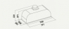 Вытяжка Falmec Gruppo Incasso Murano 70 Bk 800 (CGIW70.E10P6#ZZZN491F)