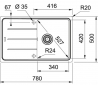 Мойка кухонная Franke BASIS BFG 611-78 Черный матовый (114.0667.446)