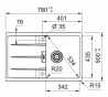 Мойка кухонная Franke Centro CNG 611-78 Серый камень (114.0701.814)