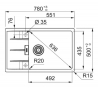 Кухонна мийка Franke Centro CNG 611-78 XL Сірий камінь (114.0701.818)