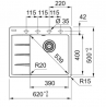 Кухонна мийка Franke Centro CNG 611-62 TL Black Edition Чорний матовий (114.0699.242)