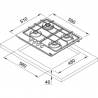 Варочная поверхность Franke FHSM 604 3G DC XS C (106.0554.391)