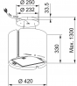 Витяжка Franke FSMS F42 SS/BK MATT (345.0654.870)