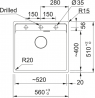 Мойка кухонная Franke Maris MRG 610-52 TL Серый сланец (114.0716.704)