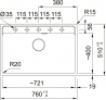 Мойка кухонная Franke Maris MRG 610-72 TL Оникс (114.0720.003)