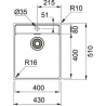 Кухонна мийка Franke Maris MRX 210-40 TL Нерж. сталь (127.0598.748)