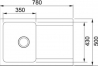 Мойка кухонная Franke Orion Tectonite OID 611-78 Белая (114.0498.010)