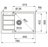 Мойка кухонная Franke Sirius 2.0 S2D 611-78 XL Бежевый (143.0671.747)