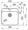 Мойка кухонная Franke Smart SRX 210-50 TL Нерж. сталь (127.0703.299)