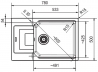 Кухонна мийка Franke URBAN UBG 611-78 XL Онікс (114.0701.799)