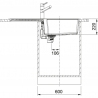 Мойка кухонная Franke URBAN UBG 611-100 XL Оникс (114.0574.931)