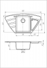 Мойка кухонная Romzha (Galati) Jorum 98B Grafit (201) 8468