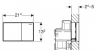 Смывная клавиша Geberit Sigma 60 115.640.SQ.1