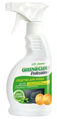Green&Clean  GC 00218 Чистящий спрей для LCD, TFT мониторов 300 мл