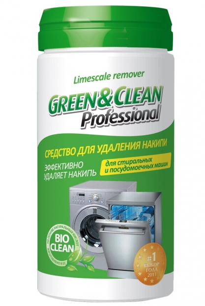 Засіб для видалення накипу в ПММ і пральних машинах Green&Clean GC 01604 250 гр