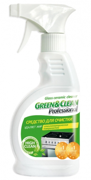 Green&Clean Средство для чистки стеклокерамических поверхностей GC 00171, 300 мл