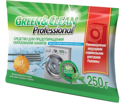 Green&Clean GC 01154 Порошок для предотвращения накипи для стиральных машин 250 гр