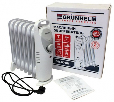Електрорадіатор масляний Grunhelm GR 0708