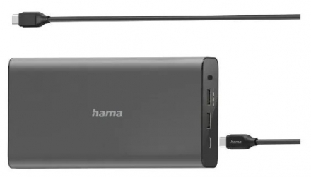 УМБ Power Bank Hama Universal 26800mAh PD 5-20V/60W Grey (00200012)