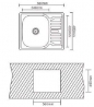 Мойка кухонная Interline POLO Microdecor