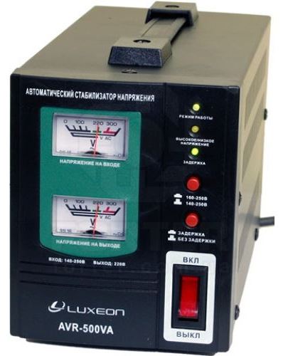 Стабилизатор Luxeon AVR-500VA bk