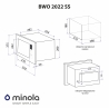 Встраиваемая микроволновая печь Minola BWO 2022 SS