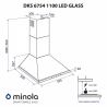 Вытяжка Minola DKS 6754 I/BL 1100 LED GLASS