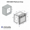 Духова шафа Minola EOD 6804 Platinum Gray
